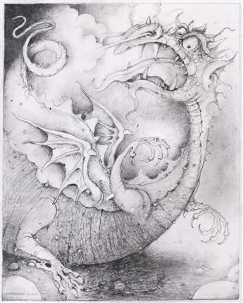 WAYNE ANDERSON (1946 - ) Beowulf development drawing.